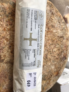 Golden Cross Goat cheese approx 220g £8
